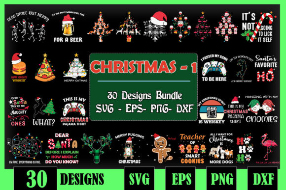 Christmas Bundle SVG 30 Designs Part 1 Graphics and Crafts Review