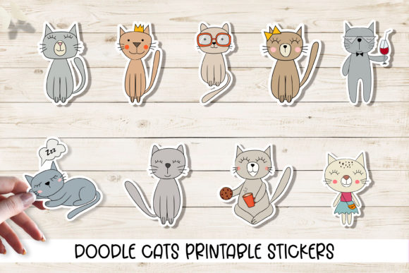 Doodle Cats Printable Cricut Stickers: A Crafts & Graphics Review