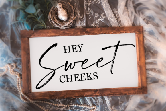 Funny Bathrom Sign Hey Sweet Cheeks Svg Graphics