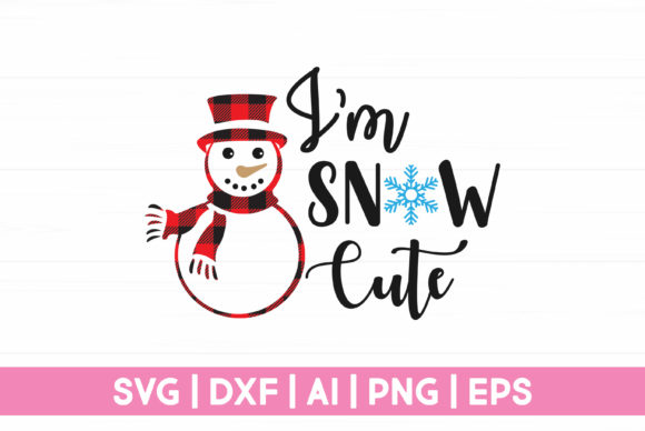 Funny Christmas Snow Cute Graphics for Crafts