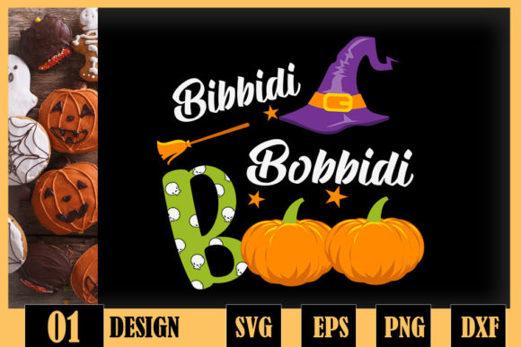 Funny Halloween Bibbidi Bobbidi Boo Graphics for Crafts
