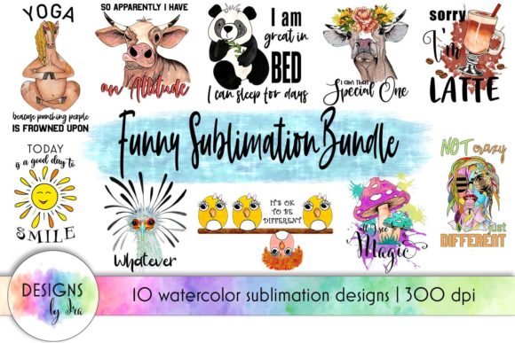 Funny Sublimation Bundle Cute Animals Graphics and Crafts