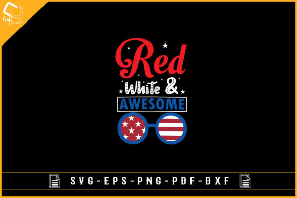 Funny Sunglass Design with USA Flag Svg for Graphics and Crafts