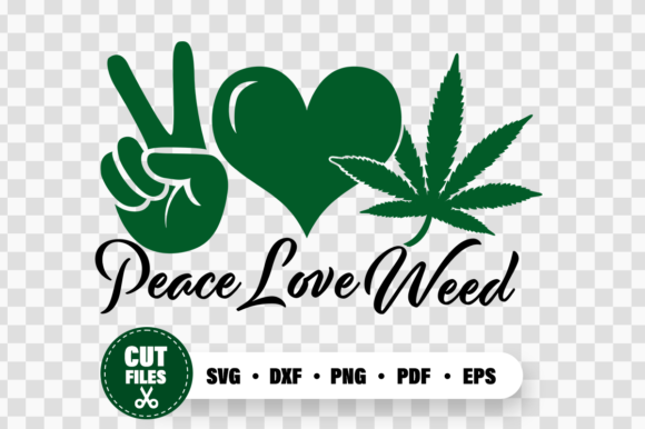 Peace Love Weed Cannabis SVG Review